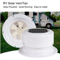 RV Solar Ventilation Fan High Efficiency Solar Powered Vent Fan Stable and with Screws for Boat Trailer Camping Car