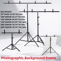 RP04 Backdrop Stand Photo Video Studio Background Stand Backdrop Support System Kit Photography Studio Scenery Shelf Frame Kit
