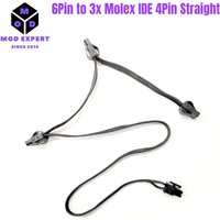 6Pin to 3 Molex Straight PATA Peripheral IDE 4Pin Power Cable for Seasonic FOCUS 850W, 750W, 650W, 550W, 500W, 450W GOLD Modular