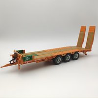 Diecast 1:32 Scale UH Dangreville PE 32 Alloy Flat Plate Trailer Commercial Vehicle Trailer Model Collectible Toy Gift Display