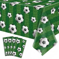 1/4 Pack Soccer Party Tablecloth Sports Tablecloth Sports Theme Party Table Covers Soccer Birthday Decorations