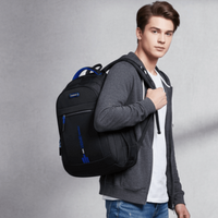 Oxford Cloth Students Daypack Scratch Prevention Anti-splash Water Large Capacity School Bag Fixed Webbing Contrast Color