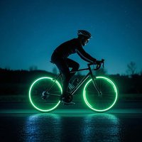 AliExpress NONE Glow in the Dark Reflective Stickers Bike Light with Mount Helmet Straps Battle Stripe Design for Bicycle Scooter Safety Gear