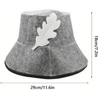1Pcs Sauna Hat Sauna Vaporarium Accessories Felt Head Protection Bath Anti Heat Free Size Russian Style Shower Cap