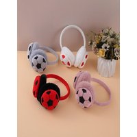 Cute Children Football Earmuffs Winter Outdoor Travel Cold-proof Ear Caps Warmer Thickened Warm Ear Muffs for Kids