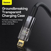 Baseus Explorer Series Auto Power-Off Fast Charging Data Cable USB For IPone 2.4A And Type-C For IPone 20W