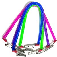 Dental Bib Clips Flexible Chain Spring Rope Napkin Holder, Scarf Clips & Elastic Coil Dentistry Material for Dentist Tools