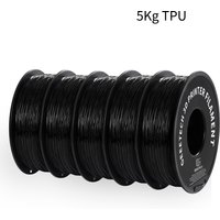 GEEETECH 5 kg 3D-TPU, flexibles Filament, TPU-Material, 1,75 mm Kunststoff-Vakuumverpackung, ungiftig, hochwertig, sicher