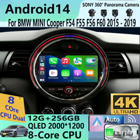 2K Screen CarPlay Radio For BMW MINI Cooper F54 F55 F56 F60 2015-2019 Android15 Auto Car Multimedia Player Stereo GPS 2Din
