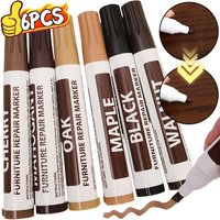 Furniture Touch-up Markers Pen Wood Scratch Repair Kit Floors Tables Grain Paint Pen Desks Stains Waterproof Pen Wall Treatments