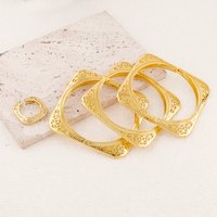 2Pieces Bracelet and Ring Set Dubai Jewelry Set for Women Perfect as a Bridesmaid Gift for Nigerian Weddings
