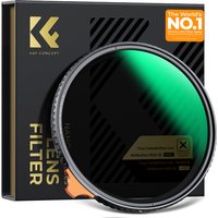 K&F CONCEPT 49-82mm True Color & Ultra Low Reflectivity ND2-32 (1-5 Stops) Variable Neutral Density ND Lens Filter Nano-X Series