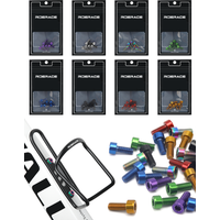 AliExpress riderace RIDERACE 6pcs/set Bicycle Water Bottle Cage Screws Steel Colorful M5*12MM MTB Mountain Bike Air Pump Holder Bracket Fixed Bolt