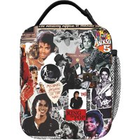 Singer Michael Jacksons MJ 2026 Insulated Lunch Bags for Men Women Food Container Portable Thermal Cooler Lunch Boxes For Work