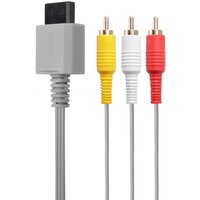 1.8m AV RCA Cable for Nintendo WII WII U Game Console Composite Line Audio Video Wire Gold Plated Plug Adapter Game Controller