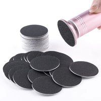 60Pcs Self-Adhesive Replacement Sandpaper for Electric Foot File Pedicure Callus Remover 80/100/180 Grit Sanding Paper Pads (No