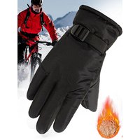 AliExpress NONE Thicken Winter Cycling Gloves Men Outdoor Waterproof Skiing Riding Motorcycle Warm Mitten Non-slip Glove Thermal Sport Mittens