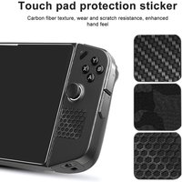 Carbon Fiber Patterned Stickers For Legion Go Gaming Console Stickers Cover Case For Touchpad Protector Accessories V7H8