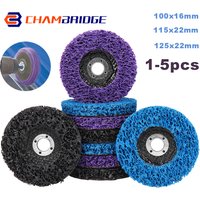 100/115/125mm Coral Disc Poly Strip Disc Abrasive Wheel Paint Rust Removal Clean Grinder Strip Disc For Angle Grinder 1-5pcs
