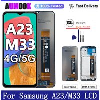 New Display For Samsung Galaxy M33 5G LCD Display Touch Screen Digitizer Assembly For Samsung A23 4G/5G LCD Display Replacement