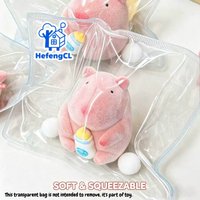 HefengCL Capybara TPR Fidget Toy with Milk Bottle, Soft Squishy Stress‑Relief Toy for Office Classroom Party Holiday