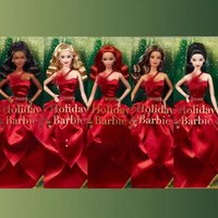 Barbie Signature Holiday Barbie 2022 Limited Edition Red Curly Hair Red Satin Ball Gown Holiday Collectible For Adult Collectors