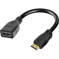 Mini HDMI-compatible Adapter Cable Mini HDMI to HDMI Female Cable Line For Camera PS4 PS5 Xbox 4K 2K 60hz Converter Cable