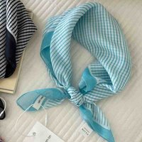 Polka Dot Cashew Flower Headscarf Skin-friendly Soft and Breathable Neck Care Small Square Scarf Women Japanese Korean Popular