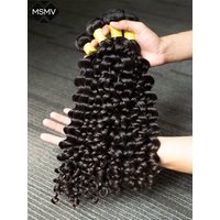 MSMV Human Hair Extensions Remy Deep Wave Hair Bundles Wet And Wavy Human Hair Bundles 1/3/4 Pcs Raw Hair Bundles