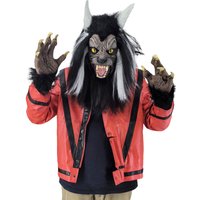 Impersonator Michael Jackson Costumes Werewolf Bloodcurdling Mask Thriller Vocal Concert for Halloween Night
