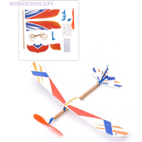 New Rubber Band Elastic Powered Aircraft Glider Flying Plane Airplane DIY Kids Toy