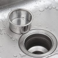 2-4.7cm Kitchen Sink Filter Stainless Steel Mesh Sink Strainer Filter Sewer Mesh Strainers Sink Strainer Drain Hole Filter Trap