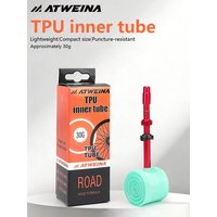 AliExpress NONE ATWEINA TPU Material Bicycle Inner Tube Ultra Light Road Car Inner Tube 45/65/85mm Length French Valve Super Light Tube