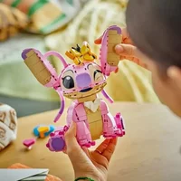 New 2025 43257 Angel Stitch Building Blocks Cartoon Cute Children Puzzle Assembly Toys Ear Mobility Girl Boy Birthday Gift Toys