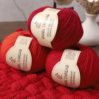 1Pc 50g Medium Thick Wool Thread Handwoven Scarf Sweater Thread Cashmere Yarn DIY Medium Thick Wool Yarn