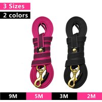 Strong 2/3/5/9M Dog Tracking Leash Durable Nylon Rope Training Leashes Dog & Horse Lunge Rein Leads Recall Obedience