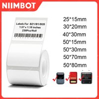 Niimbot B21/B1/B3S étiquette thermique autocollant papier imprimable blanc 20-50mm largeur étiquette de vêtements prix des produits alimentaire auto-adhésif