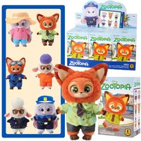 In Stock New Miniso Zootopia Blind Box - Judy & Nick Pvc Figure Keychain, Cute Collectible Toy, Fashionable Accessory