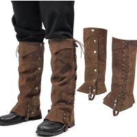 Halloween Carnival Medieval Victoria Bandage Shoes Boots Cover Unisex Leg Guard Warm Adult Armor Viking Warrior Knight Cosplay
