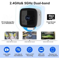 Safeview Window Camera, Smart Window Security Camera with Night Vision & Motion Detection, Protect Your Home, Family Valuables