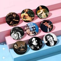J-jeff B-Buckley Singer 32/44/58MM Customizable Button Pins Cute Funny Creative Badge Jewelry Decor Gifts for Friends