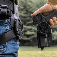 Tactical hunting tools, holster adapter, mini quick-release mounting system - 360-degree rotation, tactical waist pack