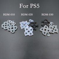 for PlayStation 5 PS5 Slim Controller Conductive Rubber Adhesive Button Pad Keypads for DualSense BDM 010 020 030