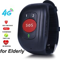 2026 Senioren-Smart-Locator 4G GPS-Tracking-Armband mit Sturzerkennung, SOS-Knopf, Notruf, 1000mAh, wasserdichter Tracker