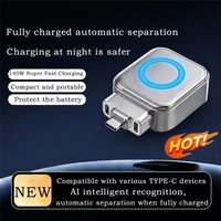 2026 New 140W Type-C Fast Charging Converter Intelligent Full Charge Separator Auto Power-off Safe Overnight Stay Charge Adapter