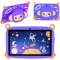 New Arrival 7 Inch Kid Tablets Cartoon Monkey Pattern Android 13, 4GB RAM 64GB ROM, 1TB Expand, 4000MAH Battery, Dual Cameras