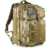 50 liters Outdoor tactical dual shoulder large 3P backpack Backcountry cycling sports backpack Travel attack camouflage multi-fu