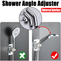 1Pc Shower Head Angle Adjuster G1/2 Interface Elbow Adapter Shower Arm Extensioner 135° Elbow Handheld Shower Elbow Connector