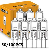 Wholesale 10/50/100PCS G4 12V10W 20W Eco Halogen Light Bulbs Capsule LED Lamp Bulbs Inserted Beads Crystal Lamp Halogen Bulb