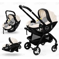 Tragbarer 3-in-1-Kinderwagen Neugeborenen-Schlaf korb Multifunktions-Kindersitz Luxus-Kinderwagen faltbar